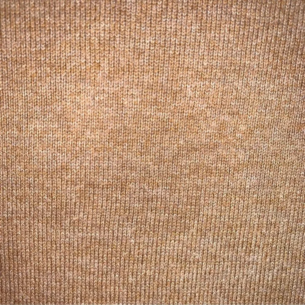 J CREW Cotton Sweater Men's Small Tan Brown Soft Knit Fall Crewneck Pullover